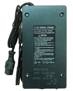 Φορτιστής για μπαταρία Λιθίου (Ποδήλατο Πατίνι / ebike) 24V (LiNiCoMn 7s, 29.4V), 10A, Βύσμα PC (c13)